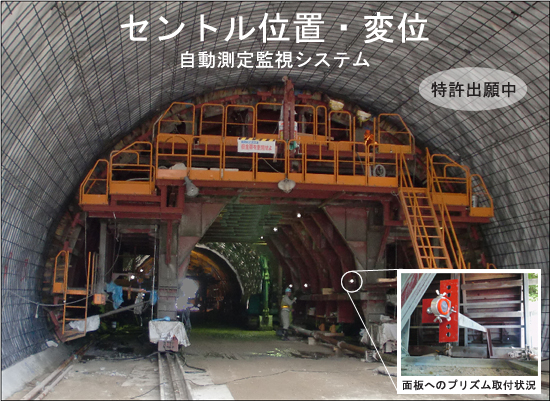 セントル位置・変位 自動測定監視システム